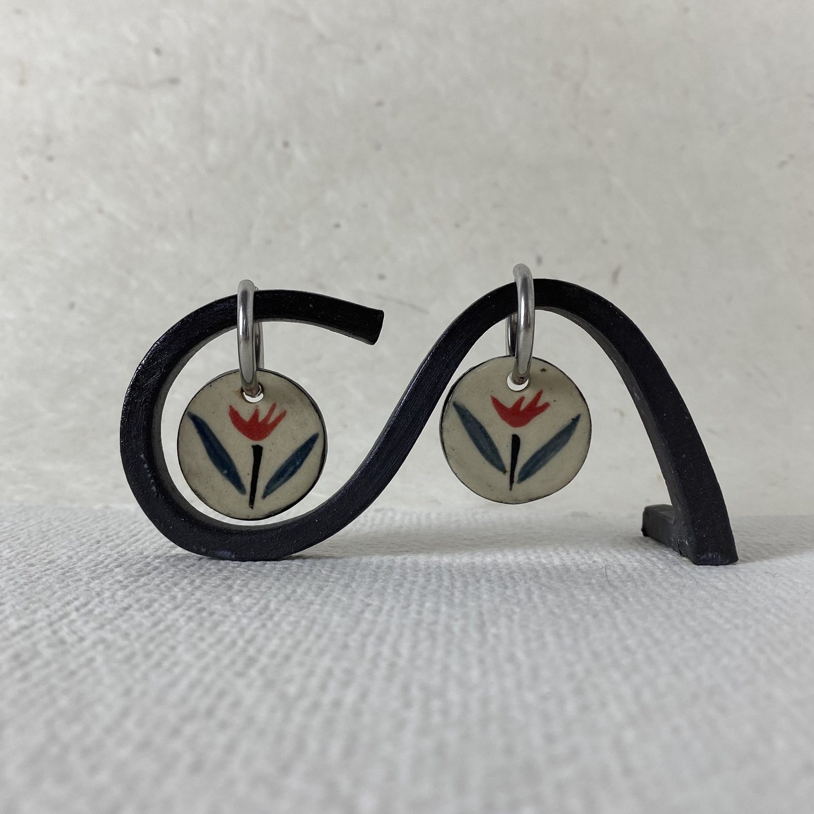 Ceramic earrings by Dominica Sol